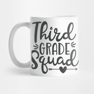 Third Grade Squad Back to School Student Kids Mug